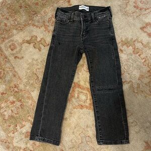 Abercrombie kids straight black jeans 5/6 R